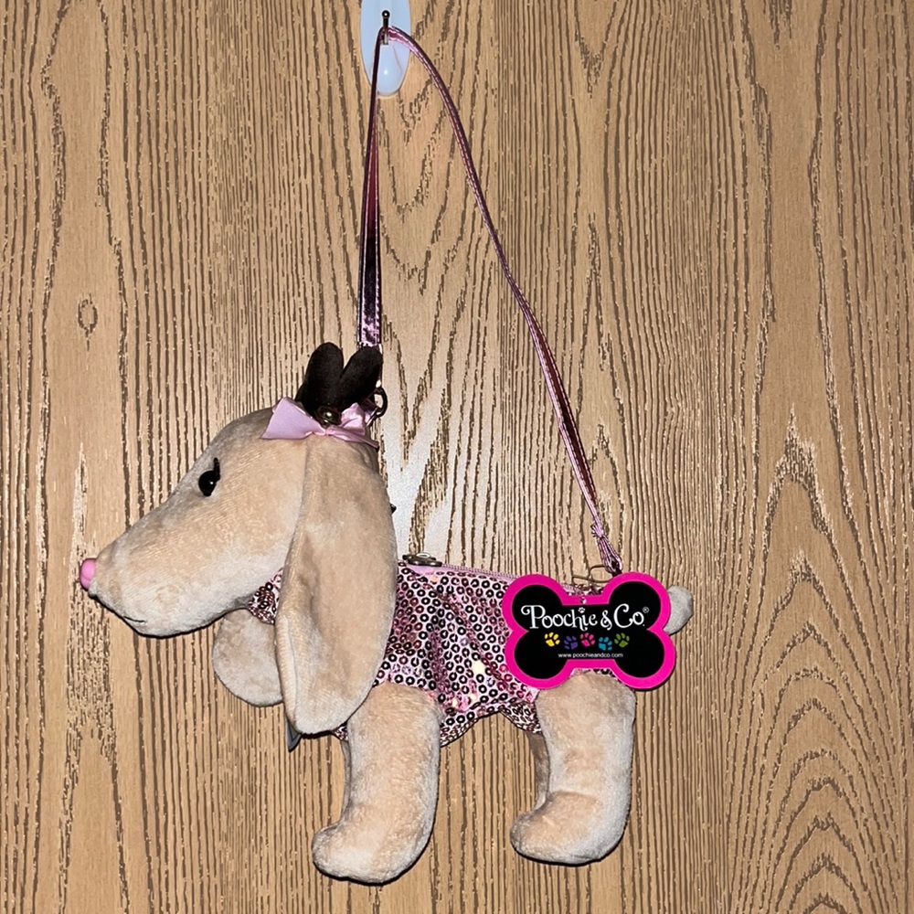 Poochie & Co. Holiday Hotdog Dog Purse Cute! New